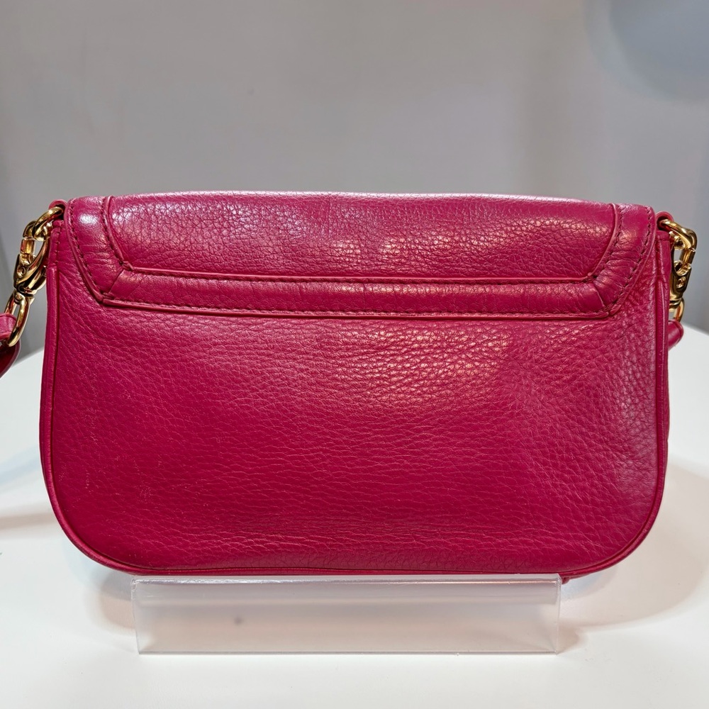 Tory Burch Magenta Pink Leather Amanda Crossbody Bag EUC - Picture 5 of 16